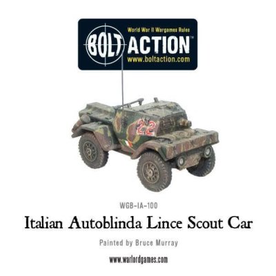 Zoom bild av Italian Autoblinda Lince Scout Car 28mm Bolt Action