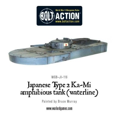 Zoom bild av WGB-JI-116 Warlord Japanese Type 2 Ka-Mi amphibious tank (waterline) 28mm Bolt Action Warlord Games