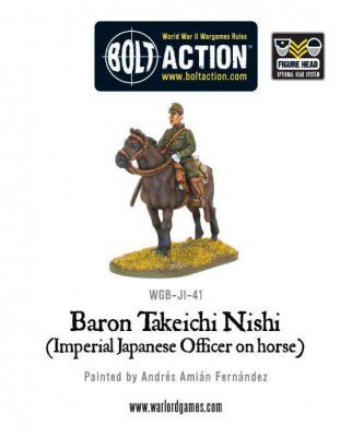 Zoom bild av Baron Nishi (Imperial Japanese officer on horse)