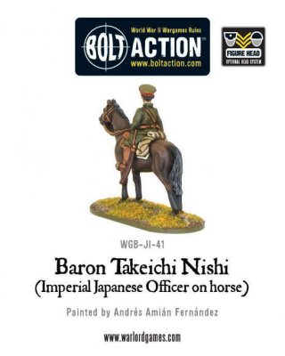 Zoom bild av Baron Nishi (Imperial Japanese officer on horse)