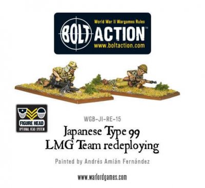 Japanese Type 99 LMG Team Redeploying 28mm Bolt Action Warlord Games