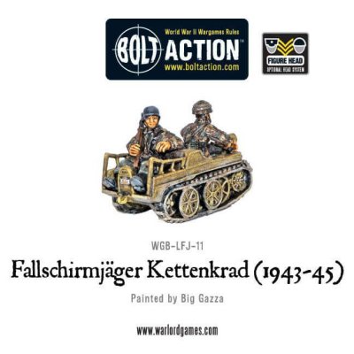 Zoom bild av WGB-LFJ-11 Fallschirmjager Kettenkrad (1943-45)28mm Bolt Action Warlord Games