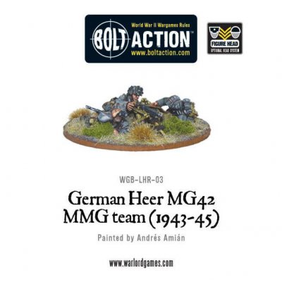 German Heer MG42 MMG Team (1943-45) 28mm Bolt Action Warlord Games