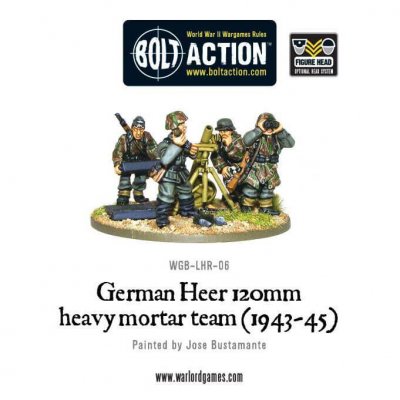 German Heer 120mm heavy mortar team (1943-45) 28mm Bolt Action Warlord Games