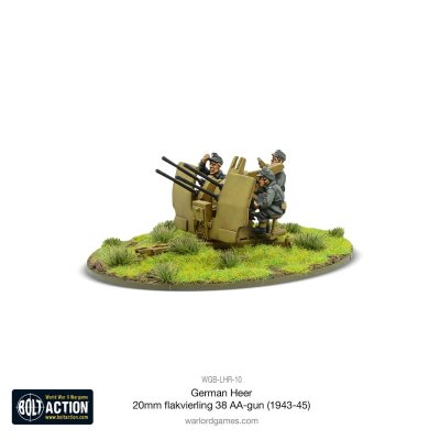 Zoom bild av WGB-LHR-10 German Heer 20mm flakvierling 38 AA-gun (1943-45) 28mm Bolt Action