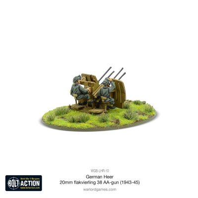 Zoom bild av German Heer 20mm flakvierling 38 AA-gun (1943-45) 28mm Warlord Games