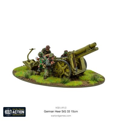 Zoom bild av WGB-LHR-22 German Heer SiG 33 15cm howitzer (1943-45) 28mm Bolt Action Warlord Games