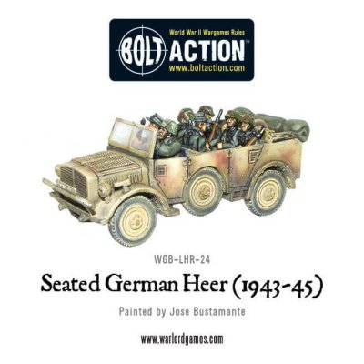 Zoom bild av WGB-LHR-24 Seated German Heer (1943 - 45) 28mm Bolt Action Warlord Games