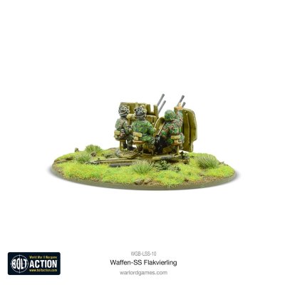 Zoom bild av Waffen-SS 20mm Flakvierling 38 AA-gun (1943-45) 28mm Warlord Games