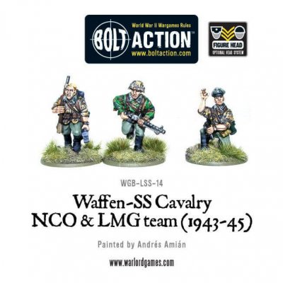 Zoom bild av Waffen SS Cavalry NCO & LMG 1942-45