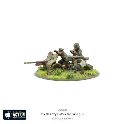 Zoom bild av WGB-PI-29 Polish Army Bofors 37mm anti-tank gun 28mm Bolt Action Warlord Games