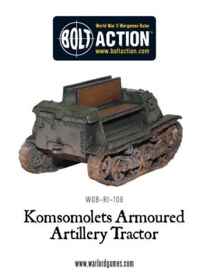 Soviet Komsomolets Armoured Artillery Tractor 28mm Bolt Action