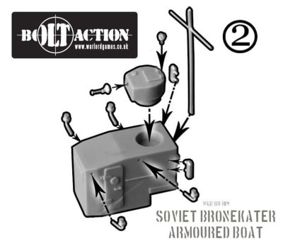 Zoom bild av Soviet Bronekater Armoured Patrol Boat 28mm Bolt Action