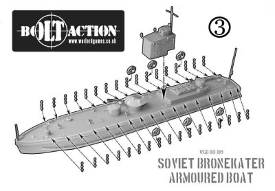 Zoom bild av Soviet Bronekater Armoured Patrol Boat 28mm Warlord Games