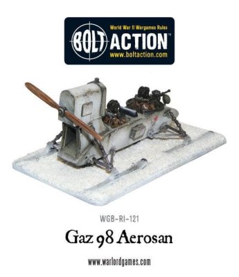 Zoom bild av WGB-RI-121 Soviet Gaz 98 Aerosan 28mm Bolt Action Warlord Games