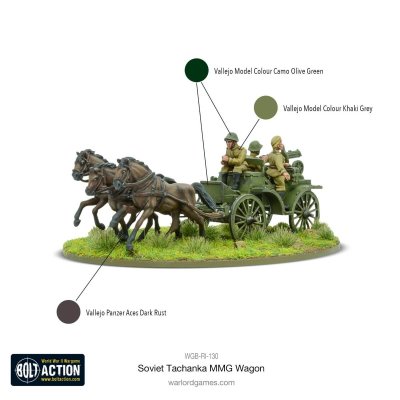 Zoom bild av Soviet Tachanka MMG wagon 28mm