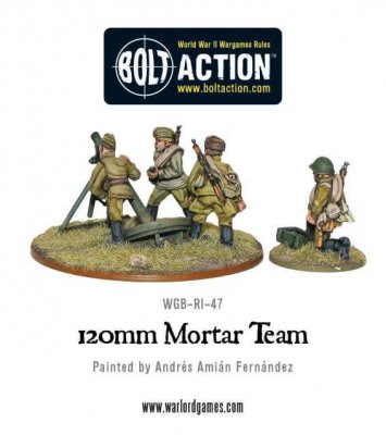 Zoom bild av Soviet Army 120mm heavy mortar team