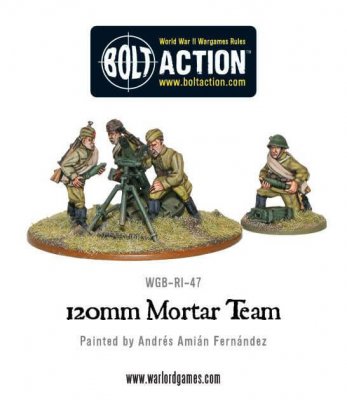 Zoom bild av Soviet Army 120mm heavy mortar team