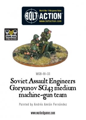Zoom bild av Soviet Assault Engineers Goryunev SG43 MMG team