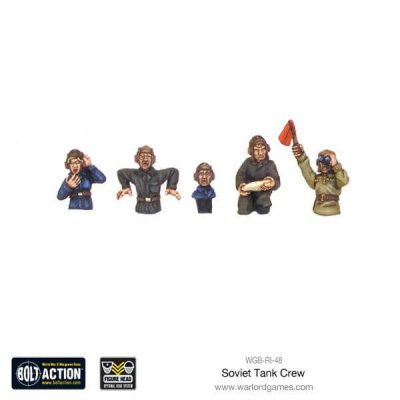 Zoom bild av Soviet Tank Crew 28mm Bolt