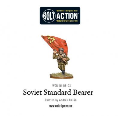Soviet standard bearer 28mm Bolt Action Warlord Games
