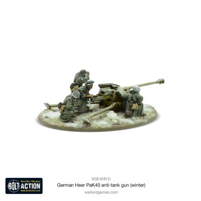 Zoom bild av 75mm Pak 40 anti-tank gun (Winter) 28mm