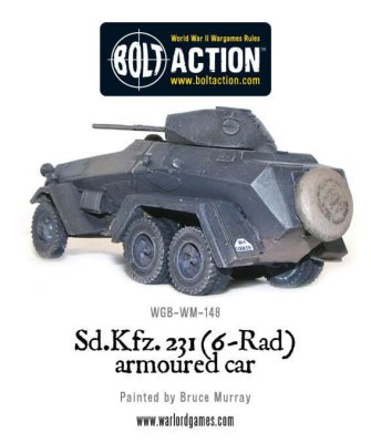Zoom bild av Sd.Kfz 231 6-rad armoured car 28mm Bolt Action