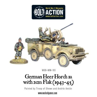 Zoom bild av WGB-WM-183 Horch 1a With 2cm Flak (Heer 1943-45) 28mm Bolt Action Warlord Games