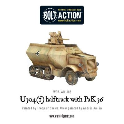 Zoom bild av U304(f) halftrack with PaK 36 28mm Bolt Action Warlord Games