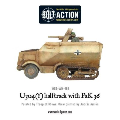 Zoom bild av U304(f) halftrack with PaK 36 28mm Warlord Games