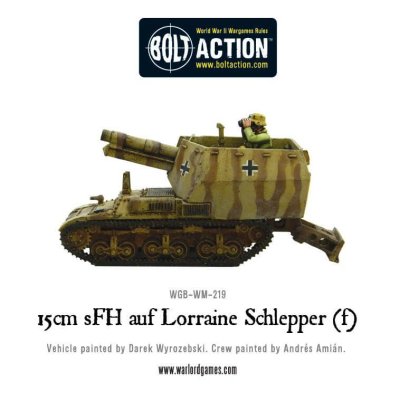 Zoom bild av WGB-WM-219 15 cm sFH auf Lorraine Schlepper(f) 28mm Bolt Action Warlord Games
