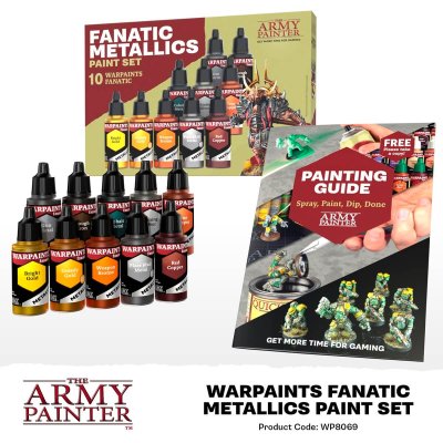 Zoom bild av WP8069 Warpaints Fanatic Metallics Paint Set The Army Painter