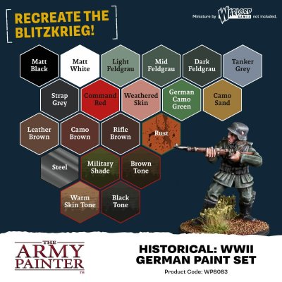 Zoom bild av Warpaints Fanatic: WWII German Paint Set