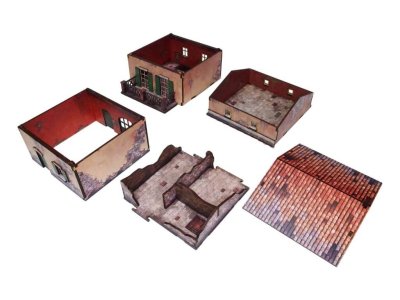Zoom bild av WW2 Italy Balcony House 28mm MAS