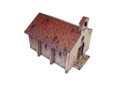 Zoom bild av WW2 Italy Church 28mm Prepainted Micro Art Studio