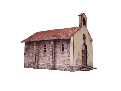 Zoom bild av WW2 Italy Church