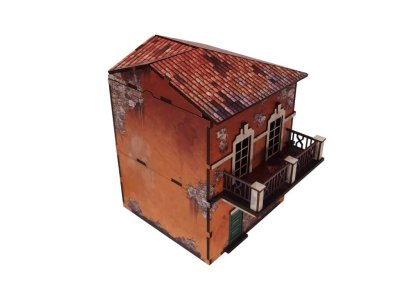 Zoom bild av WW2 Italy Corner Cafe 28mm Prepainted Micro Art Studio