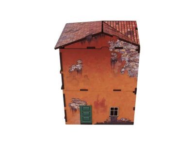 Zoom bild av WW2 Italy Corner Cafe 28mm Prepainted