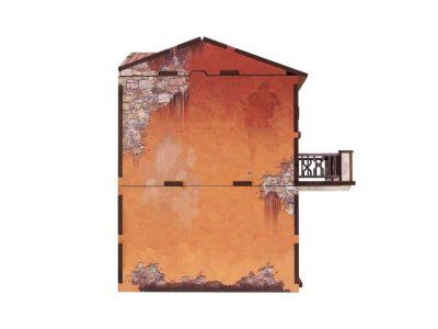 Zoom bild av WW2 Italy Corner Cafe 28mm Prepainted