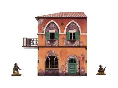 Zoom bild av WW2 Italy Corner Cafe 28mm Micro Art Studio Bolt Action
