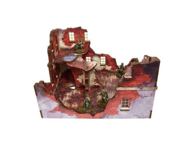 Zoom bild av WW2 Normandy Ruined Large House 28mm