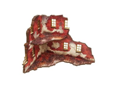 Zoom bild av WW2 Normandy Ruined Large House 1