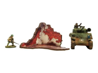 Zoom bild av WW2 Normandy Ruined Large House 1