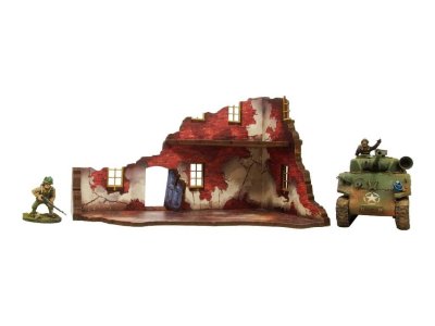 Zoom bild av WW2 Normandy Ruined Large House 1