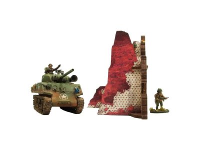 Zoom bild av WW2 Normandy Ruined Large House 2