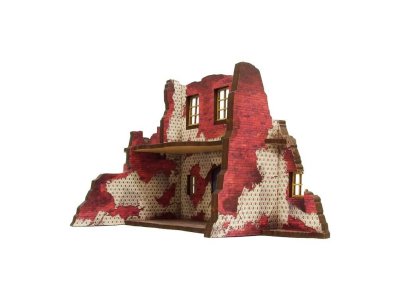 Zoom bild av WW2 Normandy Ruined Large House 2