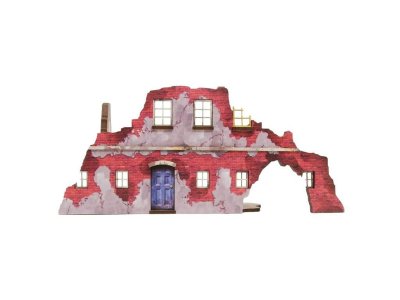 Zoom bild av WW2 Normandy Ruined Large House 2