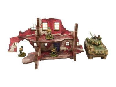 Zoom bild av WW2 Normandy Ruined Large House 2