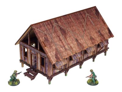 Zoom bild av H00283 WW2 Pacific Barracks 28mm Bolt Action Micro Art Studio