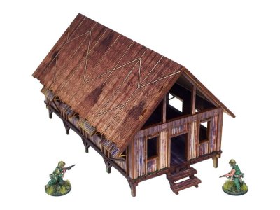 Zoom bild av WW2 Pacific Barracks 28mm